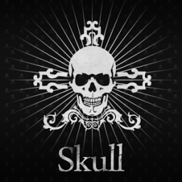 Black Skull Atom Theme App by DLTO