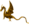 +dragon+brown+tail+monster+ clipart