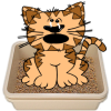 +littler+box+brown+cat+poo+ clipart