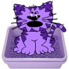 +littler+box+cat+poo+purple+ clipart
