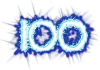 +number+100+blue+ clipart