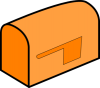 +orange+mailbox+letter+delivery+ clipart