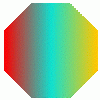 +rainbow+octagon+shape+ clipart