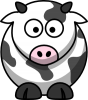 +wild+animal+cartoon+character+cow+livestock+ clipart