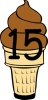 +ice+cream+food+sweet+number+15+ clipart