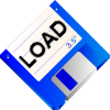 +load+computer+floppy+disk+ clipart