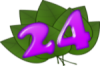 +number+leaves+24+ clipart