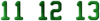+numbers+green+11+12+13+ clipart