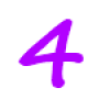 +purple+number+4+ clipart
