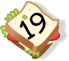 +sandwich+food+number+19+ clipart