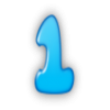+number+blue+1+ clipart