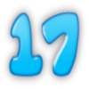 +number+blue+17+ clipart