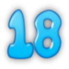 +number+blue+18+ clipart