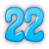 +number+blue+22+ clipart