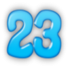 +number+blue+23+ clipart