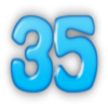 +number+blue+35+ clipart