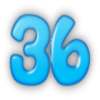 +number+blue+36+ clipart