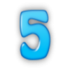 +number+blue+5+ clipart