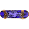 +skateboard+deck+blue+fractal+ clipart
