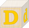 +block+alphabet+letter+d+ clipart