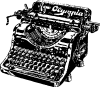 +old+vintage+typewriter+ clipart