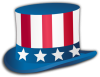 +red+white+blue+top+hat+us+ clipart