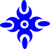 +blue+flower+symbol+logo+design+ clipart