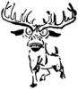 +animal+angry+elk+ clipart