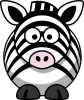 +animal+cartoon+zebra+ clipart