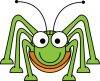 +bug+insect+grasshopper+cartoon+ clipart