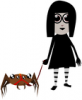 +bug+insect+pet+spider+girl+ clipart