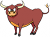 +farm+animal+bull+angry+ clipart