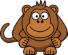+primate+animal+cartoon+monkey+ clipart