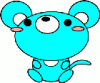 +rodent+mouse+toon+cyan+ clipart