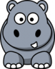 +zoo+animal+hippopotamus+cartoon+hippo+ clipart