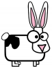 +bunny+animal+big+eye+bunny+ clipart