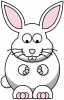+bunny+animal+rabbit+looking+down+ clipart