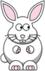 +bunny+animal+rabbit+looking+right+ clipart