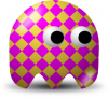 +character+arcade+pacman+game+checkered+man+ clipart