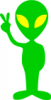 +outer+space+wierd+aliens+for+peace+ clipart