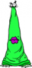 +scary+monster+Green+Cone+Purple+Lips+ clipart