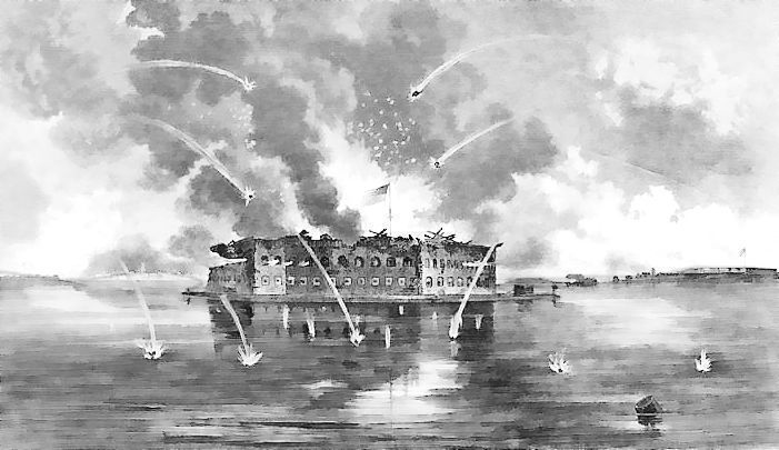 +history+civil+war+Bombardment+of+Fort+Sumter+1861+ clipart