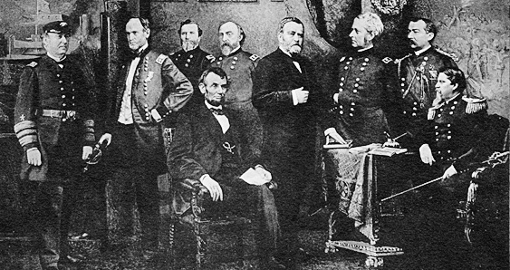 +history+civil+war+Farragut+Sherman+Thomas+Lincoln+Meade+Grant+Hooker+Sheridan+and+Hancock+ clipart
