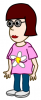 +nicu+cartoon+character+Girl+daisy+shirt+ clipart