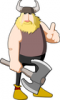 +people+viking+with+axe+ clipart