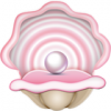+sealife+pearl+in+pink+oyster+ clipart