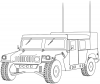 +armed+forces+military+humvee+lineart+ clipart