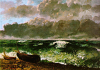 +art+painting+Courbet+the+Stormy+Sea+ clipart