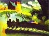 +art+painting+Kandinsky+Murnau+View+with+Railroad+and+Castle+ clipart