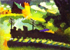 +art+painting+Kandinsky+Murnau+View+with+Railroad+and+Castle+ clipart